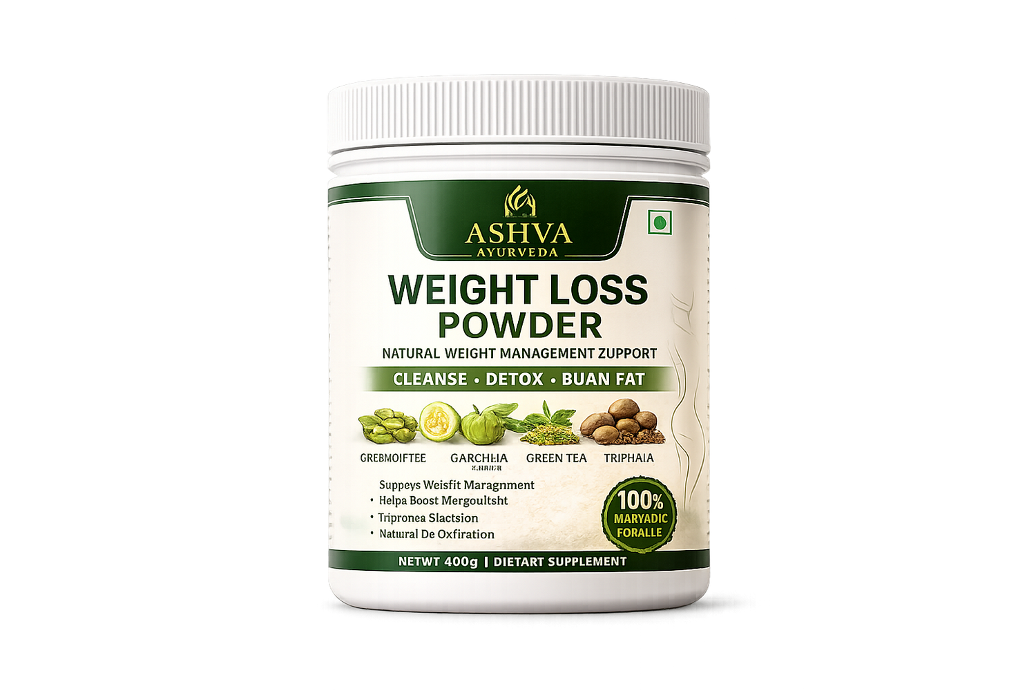 Ashva Ayurveda Weight Loss Powder for Metabolism & Fat Burn | Ayurvedic Detox Support