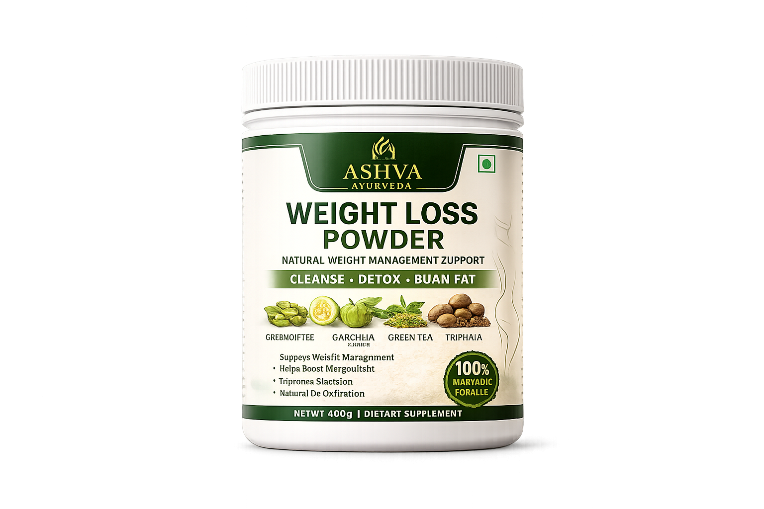 Ashva Ayurveda Weight Loss Powder for Metabolism & Fat Burn | Ayurvedic Detox Support