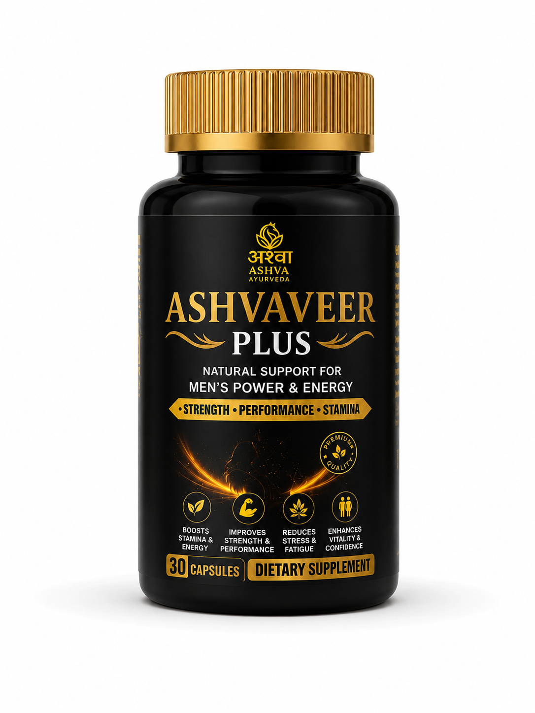 Ashva Veer Plus  30 Capsules Stamina & Energy Support