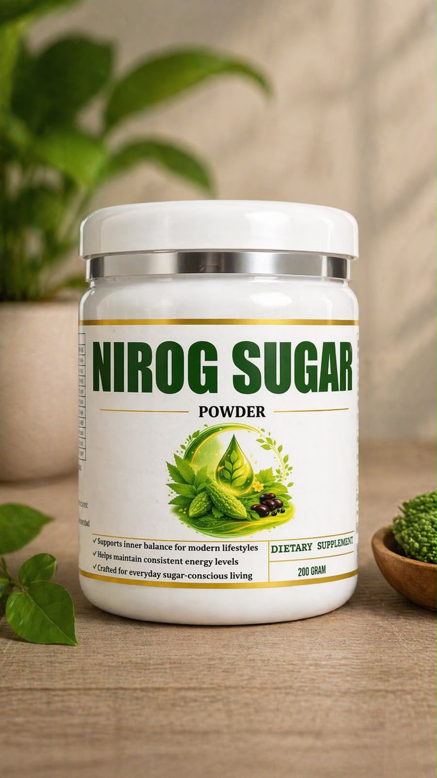 Nirog Sugar Powder | Gudmar, Karela & Jamun