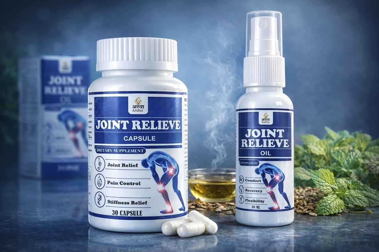 Joint Relief Ayurvedic Oil & Capsules for Joint Pain, Knee Pain & Mobility | Ashva Ayurveda