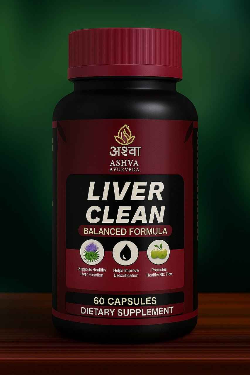 Liver Clean Ayurvedic Capsules for Liver Detox & Support | Kalmegh, Bhumiamla | Ashva Ayurveda